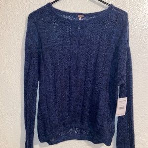 Free people blue cosmos combo sweater